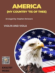 America (My Country, 'Tis of Thee) (Duet for Violin and Viola) P.O.D. cover Thumbnail